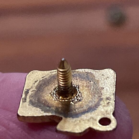 Yellow Pages Vintage Salesman's Pinback Pin Gold Tone Metal Dial Phone Era - Picture 5 of 7